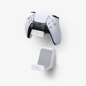 Resim Spigen Playstation 4/5/Nintendo Switch Pro/XBOX Kontrolcü Duvar Montaj Standı 2 Adet White VG300 - AMP06397 