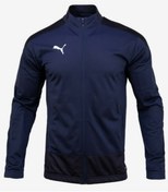 Resim Puma Men Team Goal 23 Full Zip Jacket L/s Jersey Black Tee Top Gym Shirt 65656106 
