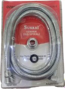 Resim Özbest 2 Metre Spiral Çelik Örgülü Duş Hortumu Blisterli Paket 
