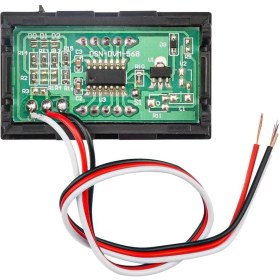 Resim 0.56 Inç 0-30V 3 Kablolu LED Dijital Mavi Göstergeli Voltmetre 