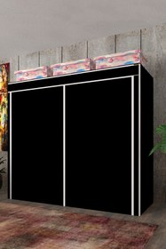 Resim CimriKese Geniş Hacimli Çift Askılı Cimrikese Bez Dolap Siyah 