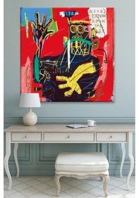 Resim After Jean Michel Basquiat Untitled Kanvas Tablo 40 x 40 a 