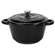 Resim Lava New Heritage Serisi Döküm Demir Kapak 22 CM Siyah Yuvarlak Tencere LV Y TC3 22 YK3 BL 