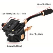 Resim Motion003 Kolu 3d Gimbal 360 Derece Kafa Uzun Sapli 5kg Destekli Aluminyum Fotograf Video Stabilizator 