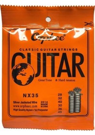 Resim Orphee Nx35 Model Klasik Gitar Tel Seti-Pena 