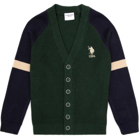 Resim U.s. Polo Assn. Erkek Çocuk Yeşil Hırka (Triko) 50317146-VR054 