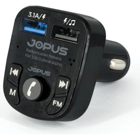 Resim Jopus F8 Fm Transmitter Bluetooth Araç Kiti 4.0 Micro Sd USB Yüksek Hızlı Şarj 