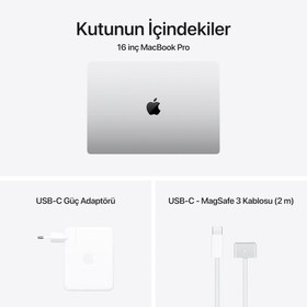 Resim MacBook Pro M4 Pro 48 GB 512 GB SSD 16.2" MX2U3TU/A Gümüş Teşhir (Açıklamayı Okuyunuz) 
