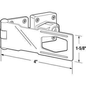 Resim Yıldızan flashwave U 9951 Anahtarlı Hasp Kilidi - Küçük Kapılar, Dolaplar ve Daha Fazlası için Döner Düğme An 
