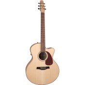 Resim Seagull Performer Cutaway Folk Flame Maple QI Elektro Akustik Gitar (Natural) 