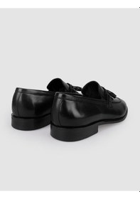 Resim Cabani %100 Hakiki Deri Siyah Fiyonk Detaylı Erkek Klasik Ayakkabı Siyah 