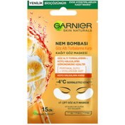 Resim Garnier Nem Bombası Kağıt Göz Maskesi - Göz Altı Torbalarına Karşı 