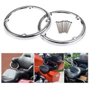 Resim Xurunkeji Harley Electra Street Glide Classic Flhtc İçin Krom Arka Tour-pak Hoparlör Kaplaması 
