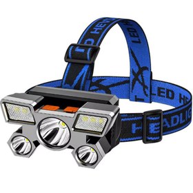 Resim 5 Ledli Usb Şarjlı Kafa Lambası 