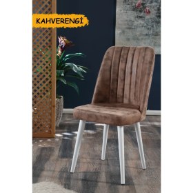 Resim MyMassa Polo Sandalye Beyaz Ahşap Ayaklı 