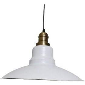 Resim Riolight Retro Beyaz Içi Gold Tekli Meal Sarkıt Çap: 37Cm (538288775) 