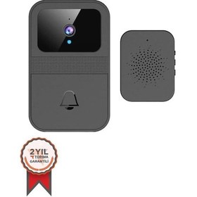 Resim Torima D9 Siyah Akıllı Su Geçirmez Kablosuz Kapı Zili 