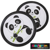 Resim Panda Desenli Karton Tabak 
