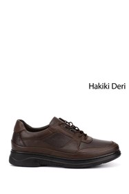 Resim Gönderi(r) Erkek Kahve Antik Bağcıklı Hakiki Deri Comfort Ayakkabı 