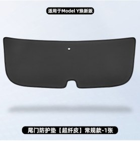 Resim Moveevo Tesla Model Y/3 Yenilenmiş Sürüm İçin Bagaj Kapısı Ayak Temizliği Koruyucu Mat Yenilenmiş Y Arka Kapı Standart Tipi 1 Adet 1 Adet 