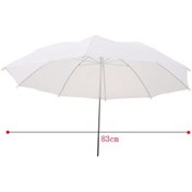 Resim 33in / 83cm Studio Flash Yarı Saydam Beyaz Yumuşak Şemsiye 