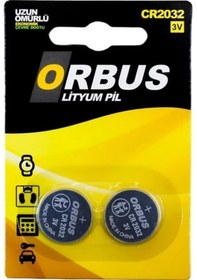 Resim Orbus Cr2032 3 Volt Lityum Para Pil 2'li 