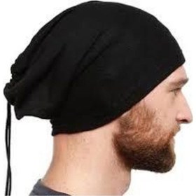 Resim Fonem Erkek Bere Kışlık Sade Set Bere +Polar Bere+ Boyunluk +Kulaklık + Kesik Parmak Eldiven Siyah 