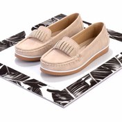 Resim Bambi Bej Kadın Loafer Ayakkabı K01348065409 