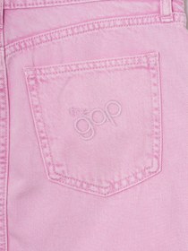 Resim Pembe Ultrasoft Denim Mini Etek - Pembe / 32 