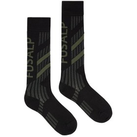 Resim Fusalp Tech Unisex Yeşil Kayak Çorabi 