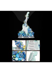 Resim Balody Çiçeklerin Hareketi Elektro Gitar Bl21277 Mini Blok Yapı Oyuncakları Seti 