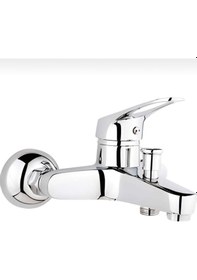 Resim İsaoğlu Yapı Banyo Bataryası Pirinç Duş Musluğu Banyo Musluğu Gümüş 