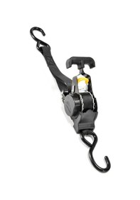 Resim Mufunye Otomatik Geri Çekmeli Yük Bağlama Kayışı - 680kg Taşıma Kapasiteli, T Kollu Siyah Elektroforez Modeli 