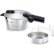 Resim Fissler Vitaquick Premium 3,5 Litre Düdüklü Tencere + Buharda Pişirme Aparatı 