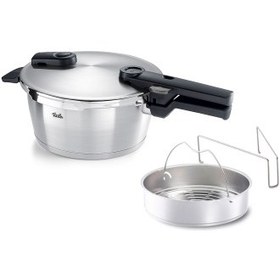 Resim Fissler Vitaquick Premium 3,5 Litre Düdüklü Tencere + Buharda Pişirme Aparatı 