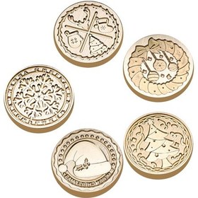 Resim Suntek Mühür Damga Seti 25Mm Parti Hediyesi Tebrik Kartı Kar Tanesi 5 Parça 