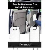 Resim Premium 2 Adet Pvc Araç Kir Leke Örtüsü Koltuk Arkası Koruyucu Oto Çocuk Şeffaf Kılıfı - 2 Adet 