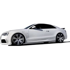 Resim XPower Audi A5 8p3 2008 - 2016 Coupe 2 Kapı Rs5 Yan Marşpiyel Seti (Plastik) 