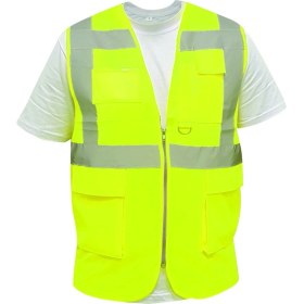 Resim Ssm İş Reflektif Mühendis İkaz Yeleği Sarı 