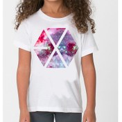 Resim Exo Çocuk Beyaz Tshirt 