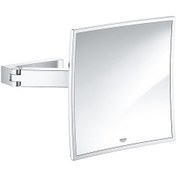Resim Grohe Selection Cube Krom Duvara Monte Makyaj Aynası 