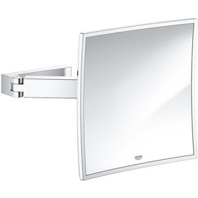 Resim Grohe Selection Cube Krom Duvara Monte Makyaj Aynası 