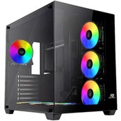 Resim Powerboost PB-SS02B Sea Wıew 7-Rgb Fanlı Gamıng Mıd-Tower Pc Kasası 