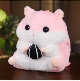 Resim Luckydog Mengtuo Hamster El Isıtıcı Sırt Çantası, Peluş Oyuncak, Pembe Sıcak Su Şişesi Pembe 