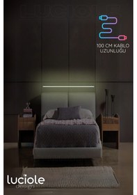 Resim Rgb Led Abajur Aplik Gece Lambası Lambader Renkli Uzaktan Kumandalı Işık - Ledtube2 