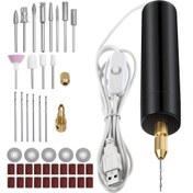 Resim Elektrikli Reçine Delme Seti, Çoklu Ekler Dahil - Delme, Parlatma ve Oyma için DIY El Sanatları ve Takı Yapımı, Anahtarlı Elektrikli Mini Matkap, Reçine Döküm Kalıbı, DIY Anahtarlık, El Sanatları Yapımı, Reçine Plastik Ahşap Polimer Kil Takı Anahtarlık Kolye Yapımı İçin Kullanılır 