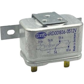 Resim Hella 12V FAR RÖLESİ 5 UÇLU (ÇİFT PLATİN) (KALICI) (31b-56-56a-56b-81a) - 4RD001836-051 