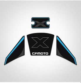 Resim Cf moto 250 CL X Siyah Mavi Hidrolik ve kontak Anahtar Çizilmesine karşı Koruyucu Sticker set clx 