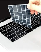 Resim Microcase Macbook Pro Retina 13 A1502 - A1425 Silikon Klavye Koruması - Eu Siyah 