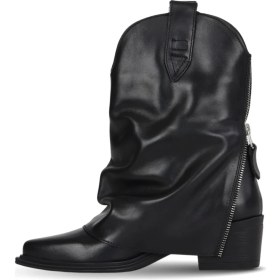 Resim Bueno Shoes Siyah Deri Kadın Topuklu Bot 39WB9419 39WB9419 